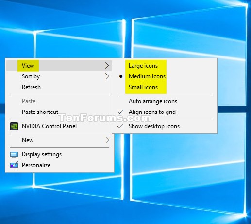 Increase desktop icon size windows 8